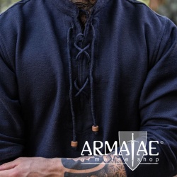 Handgewebtes Hemd Ingolf Schwarz 2017s von Leonardo Carbone auf Armatae.shop