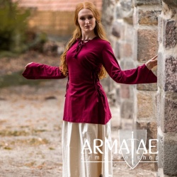 Geschnürtes Oberteil Rot LEA von Leonardo Carbone bei Armatae.shop Geschnürtes Oberteil Rot LEA von Leonardo Carbone bei Armatae.shop