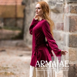 Geschnürtes Oberteil Rot LEA von Leonardo Carbone bei Armatae.shop Geschnürtes Oberteil Rot LEA von Leonardo Carbone bei Armatae.shop