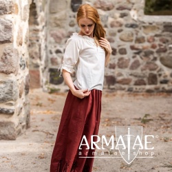 Leonardo Carbone Mittelalter Bluse VERA Farbe Natur 2036n bei Armatae.shop Leonardo Carbone Mittelalter Bluse VERA Farbe Natur 2036n bei Armatae.shop