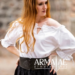 Leonardo Carbone Mittelalterbluse VERA Weiß 2036w bei Armatae.shop