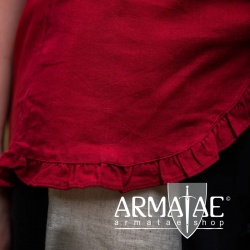 Leonardo Carbone Kurzarm Rüschenbluse BEA Rot 2038r bei Armatae.shop Leonardo Carbone Kurzarm Rüschenbluse BEA Rot 2038r bei Armatae.shop