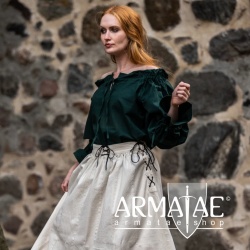 Leonardo Carbone Mittelalterbluse MORGAN Grün 2108g bei Armatae.shop Leonardo Carbone Mittelalterbluse MORGAN Grün 2108g bei Armatae.shop