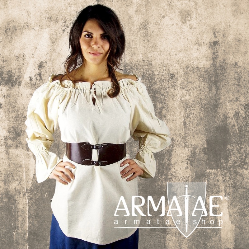 Leonardo Carbone Mittelalterbluse MORGAN Natur 2108n bei Armatae.shop Leonardo Carbone Mittelalterbluse MORGAN Natur 2108n bei Armatae.shop