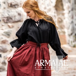 Leonardo Carbone Mittelalterbluse MORGAN Schwarz 2108s bei Armatae.shop Leonardo Carbone Mittelalterbluse MORGAN Schwarz 2108s bei Armatae.shop