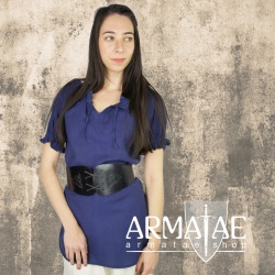 Leonardo Carbone Mittelalterbluse VERENA Dunkelblau 2109bl bei Armatae.shop Leonardo Carbone Mittelalterbluse VERENA Dunkelblau 2109bl bei Armatae.shop