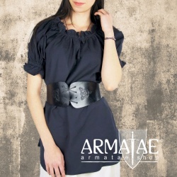 Leonardo Carbone Mittelalterbluse VERENA Schwarz 2109s bei Armatae.shop