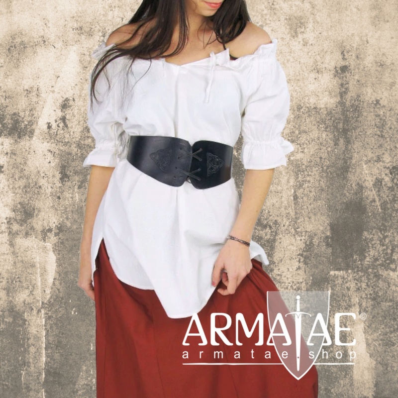 Leonardo Carbone Mittelalterbluse VERENA Weiß 
 2109w bei Armatae.shop Leonardo Carbone Mittelalterbluse VERENA Weiß 
 2109w bei Armatae.shop