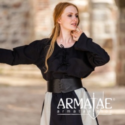 Leonardo Carbone Mittelalter Bluse 2074 TILDA Schwarz bei Armatae.shop Leonardo Carbone Mittelalter Bluse 2074 TILDA Schwarz bei Armatae.shop