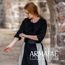 Leonardo Carbone Mittelalter Bluse 2074 TILDA Schwarz bei Armatae.shop Leonardo Carbone Mittelalter Bluse 2074 TILDA Schwarz bei Armatae.shop