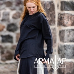Leonardo Carbone Mittelalter Bluse 2074 TILDA Schwarz bei Armatae.shop Leonardo Carbone Mittelalter Bluse 2074 TILDA Schwarz bei Armatae.shop