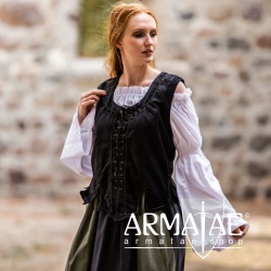 Leonardo Carbone Mittelalter Miederweste Odette Schwarz 2113s bei Armatae.shop Leonardo Carbone Mittelalter Miederweste Odette Schwarz 2113s bei Armatae.shop