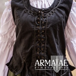 Leonardo Carbone Mittelalter Miederweste Odette Schwarz 2113s bei Armatae.shop Leonardo Carbone Mittelalter Miederweste Odette Schwarz 2113s bei Armatae.shop