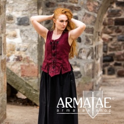 Leonardo Carbone Miederweste mit Stickerei SELMA Rot 6026r bei Armatae.shop Leonardo Carbone Miederweste mit Stickerei SELMA Rot 6026r bei Armatae.shop
