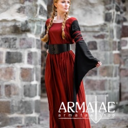 Leonardo Carbone Edles Mittelalterkleid Dorell Rot / Schwarz bei https://armatae.shop