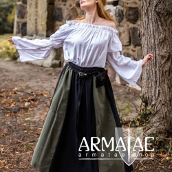 Leonardo Carbone Mittelalterrock Schwarz/Grün 4000sg auf https://armatae.shop