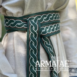 Leonardo Carbone Baumwoll Gürtel Elina Grün 8468g auf https://armatae.shop