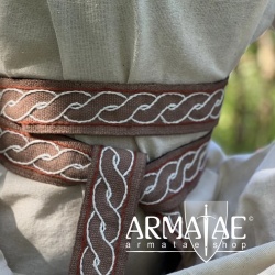 Leonardo Carbone Baumwoll Gürtel Elina Braun 8468b auf https://armatae.shop