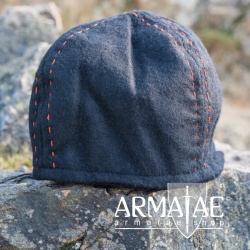 Leonardo Carbone Wikinger Wollkappe Sjard Schwarz 7136s auf https://armatae.shop