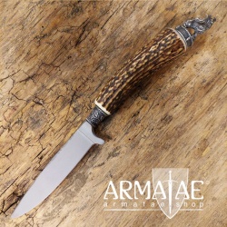 Original Hack Steckangel Knicker mit 10 cm Klinge und Griff Figur - Lederhosen Messer auf https://armatae.shop