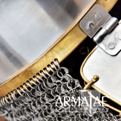 Coppergate Helm, mit vernieteter Kettenbrünne, 1,6 mm Stahl auf https://armatae.shop Coppergate Helm, mit vernieteter Kettenbrünne, 1,6 mm Stahl auf https://armatae.shop