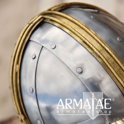 Coppergate Helm, mit vernieteter Kettenbrünne, 1,6 mm Stahl auf https://armatae.shop Coppergate Helm, mit vernieteter Kettenbrünne, 1,6 mm Stahl auf https://armatae.shop