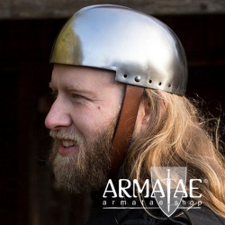 Leichte Hirnhaube, 1 mm Stahl poliert von Epic Armoury auf https://armatae.shop