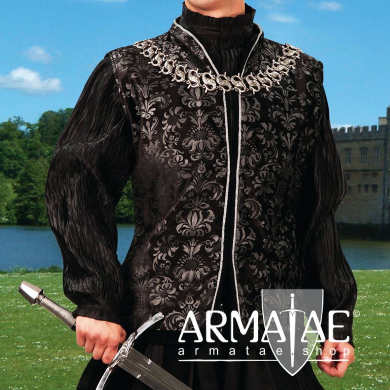 Windlass Lord of Essex Weste Schwarz Silber auf https://armatae.shop Windlass Lord of Essex Weste Schwarz Silber auf https://armatae.shop