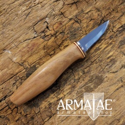 Armatae Schnitzmesser mit rasiermesserscharfer Klinge und ergonomischen Griff inkl. Lederscheide Armatae Schnitzmesser mit rasiermesserscharfer Klinge und ergonomischen Griff inkl. Lederscheide