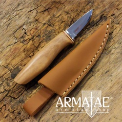 Armatae Schnitzmesser mit rasiermesserscharfer Klinge und ergonomischen Griff inkl. Lederscheide