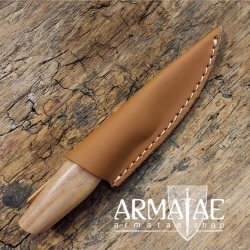 Armatae Schnitzmesser mit rasiermesserscharfer Klinge und ergonomischen Griff inkl. Lederscheide Armatae Schnitzmesser mit rasiermesserscharfer Klinge und ergonomischen Griff inkl. Lederscheide