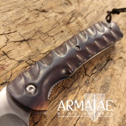 Großes Taschenmesser 440 Messerstahl Ebenholz Griffschalen Großes Taschenmesser 440 Messerstahl Ebenholz Griffschalen
