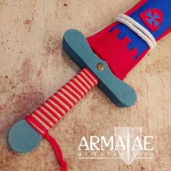 Holzschwert mit Textil Scheide und Kordel auf https://armatae.shop Holzschwert mit Textil Scheide und Kordel auf https://armatae.shop