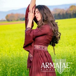Edles Kleid Braunrot