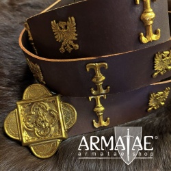 S.P.Q.R. Ledergürtel Sankt Georg auf https://armatae.shop