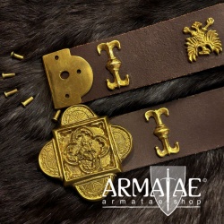 S.P.Q.R. Ledergürtel Sankt Georg auf https://armatae.shop