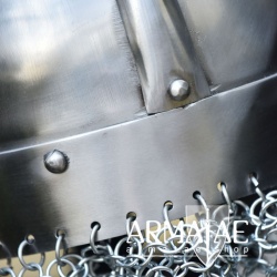 Wikinger Helm mit Brünne 2 mm Stahl auf https://armatae.shop