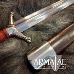 Spätmittelalter, Renaissance, Landsknecht Dolch mit Lederscheide des 16. Jahrhunderts von Windlass Steelcrafts