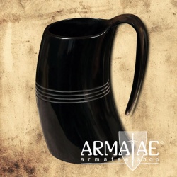 Bierkrug Horn ca. 500 ml
