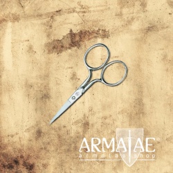 Stickschere, Bastelschere klein aus geschmiedetem Stahl vernickelt auf https://armatae.shop