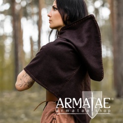 Skjoldehamm Gugel aus hochwertigem Wollmix in Farbe Braun auf https://armatae.shop Skjoldehamm Gugel aus hochwertigem Wollmix in Farbe Braun auf https://armatae.shop