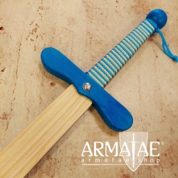 72 cm Holzschwert mit zweifarbig gewickeltem Griff und rundem Knauf auf https://armatae.shop 72 cm Holzschwert mit zweifarbig gewickeltem Griff und rundem Knauf auf https://armatae.shop