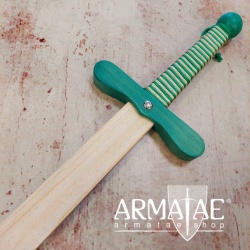 72 cm Holzschwert mit zweifarbig gewickeltem Griff und rundem Knauf auf https://armatae.shop 72 cm Holzschwert mit zweifarbig gewickeltem Griff und rundem Knauf auf https://armatae.shop