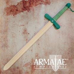 72 cm Holzschwert mit zweifarbig gewickeltem Griff und rundem Knauf auf https://armatae.shop 72 cm Holzschwert mit zweifarbig gewickeltem Griff und rundem Knauf auf https://armatae.shop