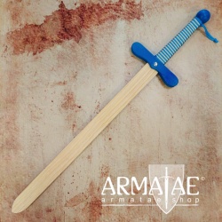 72 cm Holzschwert mit zweifarbig gewickeltem Griff und rundem Knauf auf https://armatae.shop 72 cm Holzschwert mit zweifarbig gewickeltem Griff und rundem Knauf auf https://armatae.shop