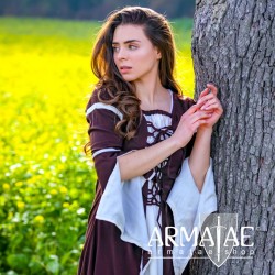 Kleid mit Trompetenärmel...