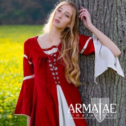 Kleid mit Trompetenärmel...