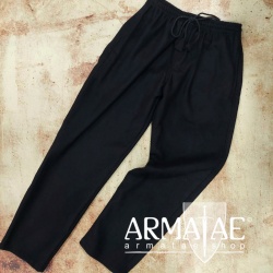 Rustikale Wollhose "Harald" Schwarz auf https://armatae.shop