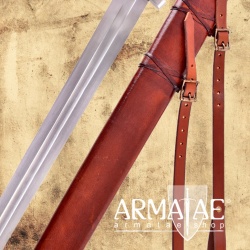 Wikinger Schaukampfschwert mit Holz-Lederscheide auf https://armatae.shop Wikinger Schaukampfschwert mit Holz-Lederscheide auf https://armatae.shop