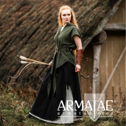 Waldläufer Tunika Aldon unisex Grün von Leonardo Carbone auf https://armatae.shop